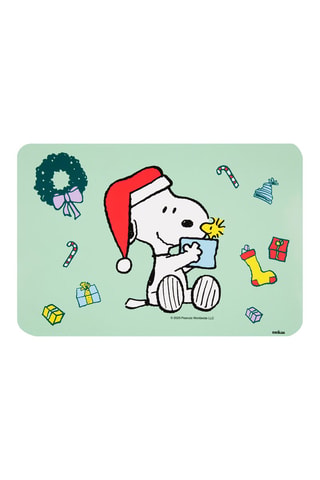 6 Placemats Snoopy Snoopy and The Peanuts - 43 x 28,5 x 0,6 cm - Wit, rood en groen
