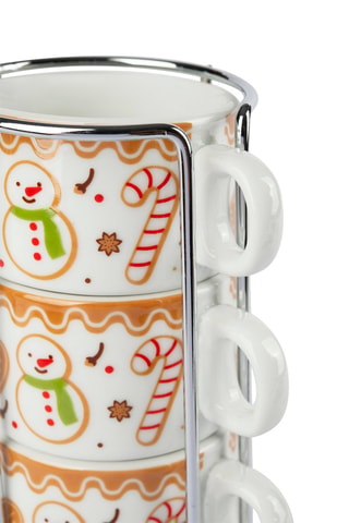 4 Porseleinen Koffiekopjes Wonderful G. - 90 ml