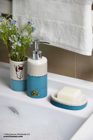 Set Badkameraccessoires Snoopy - Blauw - 3-delig
