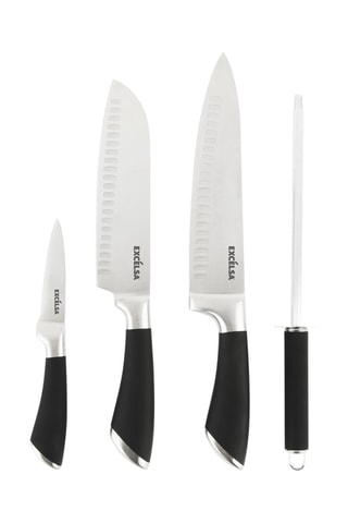 4-delige Roestvrijstalen Set Black & Mat
