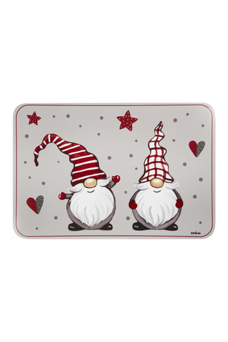 6 Placemats Gnome - 43 x 29 cm - Rood