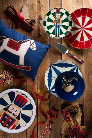 Roestvrijstalen Taartschep Vintage Christmas - 25 cm