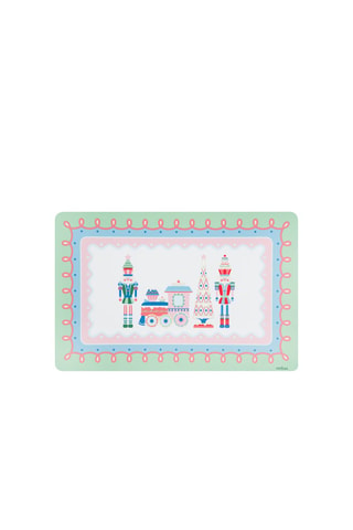 6 Placemats Xmas Sweet - 43 x 28,5 cm - Blauw