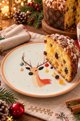 Keramisch Plat Bord Curious Deer - 30 cm - Wit