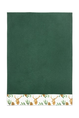 Katoenen Theedoek Nordic Deer - Groen