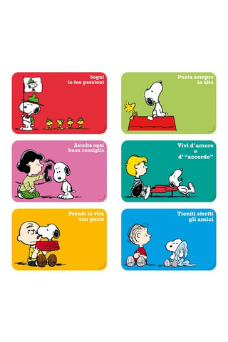 6 Placemats Snoopy   44 x 29 cm - Multicolor
