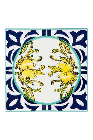 Keramische Onderzetter Amalfi Marineblauw - 15 x 15 cm