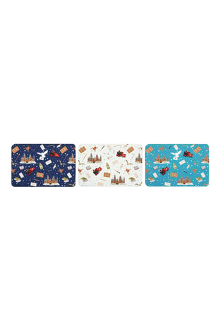 6 Placemats Harry Potter - Blauw