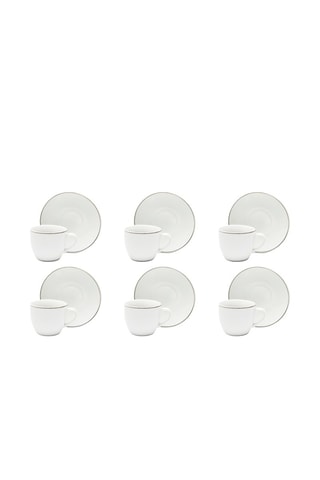 Porseleinen Koffieservies - 6 Personen