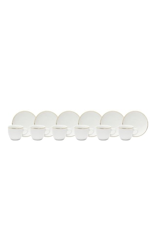 Porseleinen Koffieservies - 6 Personen