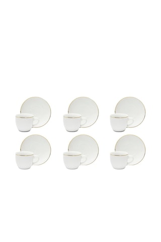 Porseleinen Koffieservies - 6 Personen