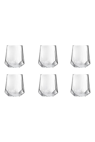 6 Glazen Diamante - 40 cl
