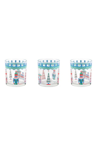 3 Waterglazen Xmas Sweet - 25 cl