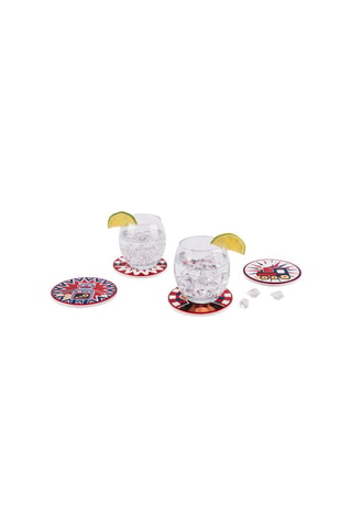 4 Onderzetters Vintage toys - 10,5 cm