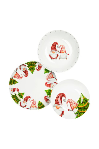 Porseleinen Servies Gnome Friends - 12-delig