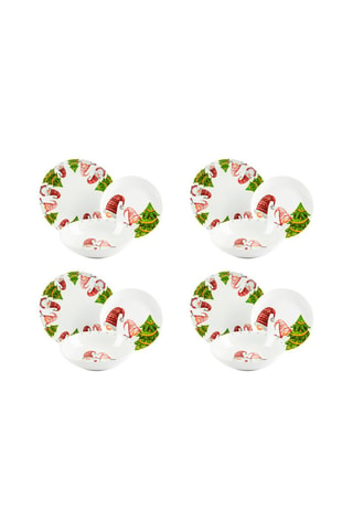 Porseleinen Servies Gnome Friends - 12-delig