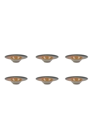 6 Diepe Keramische Borden Efesto - 28,5 cm