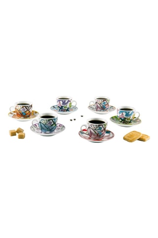 Porseleinen Koffieservies Lisbona Kimono - 6 Personen