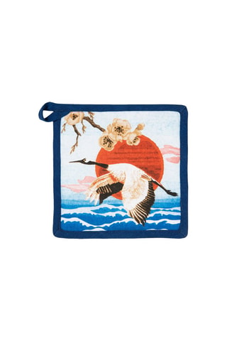 Pannenlap Fuji Blauw en Wit