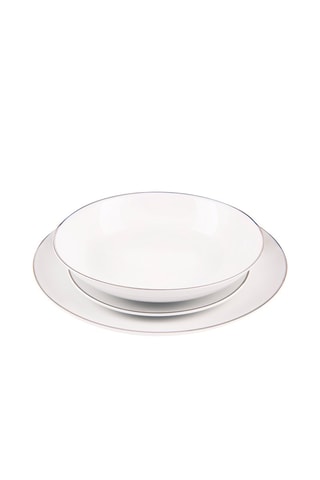 Porseleinen Servies Platinium 18-delig