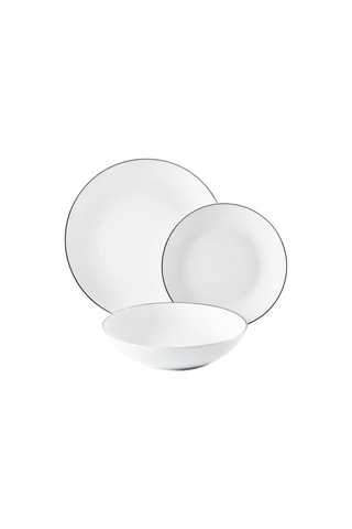 Porseleinen Servies Platinium 18-delig