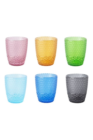 6 Waterglazen Bicchieri - 30 cl