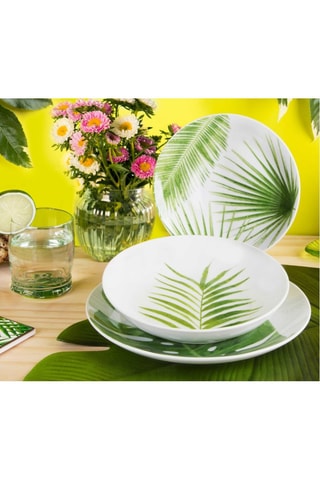 6 Placemats Tropical - Groen