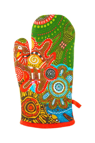 Pannenlap Aboriginal - Rood en Groen