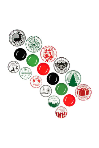 Aardewerk en Porseleinen Servies Christmas Stamp - 18-delig