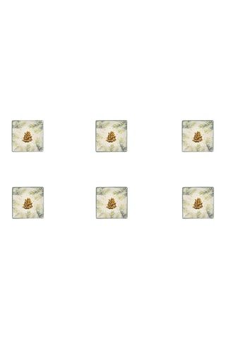 6 Keramische Schaaltjes Nordic Deer - 13 cm