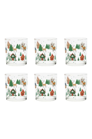 6 Waterglazen Chalet - 25 cl