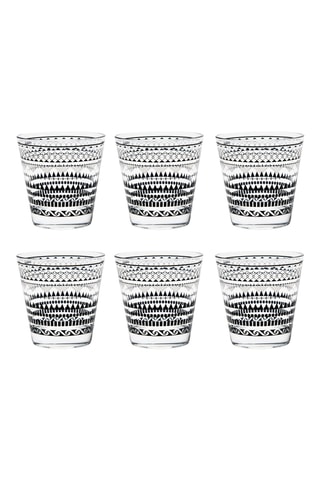 6 Glazen Waterglazen Etnico - 25 cl
