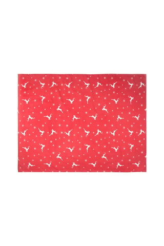 Rechthoekig Tafellaken Nordic - Wit en rood