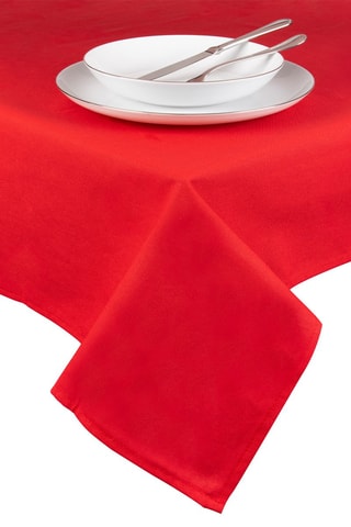 Rechthoekig Tafellaken Panama Rood - 140 x 240 cm - Rood