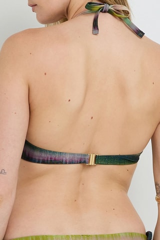 Reggiseno bikini con coppe tie and dye Nuance - Verde