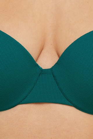 Reggiseno bikini con coppe Malou - Verde scuro