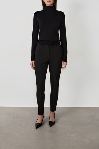 Pantaloni a vita alta Indispensables - Nero