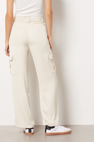 Pantaloni straight - Beige