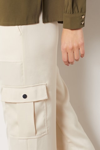 Pantaloni straight - Beige