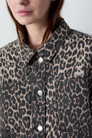 Veste en jean Boulevard Beaumarchais - Beige et noir