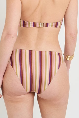 Slip bikini Naples - Bordeaux e rosa