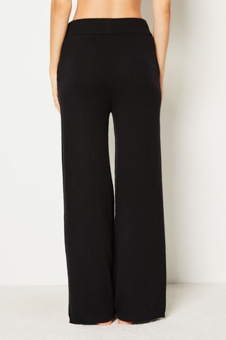 Pantaloni pigiama in cashmere Warm premium - Nero