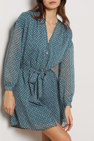 Robe chemise - Bleu