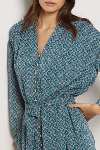 Robe chemise - Bleu