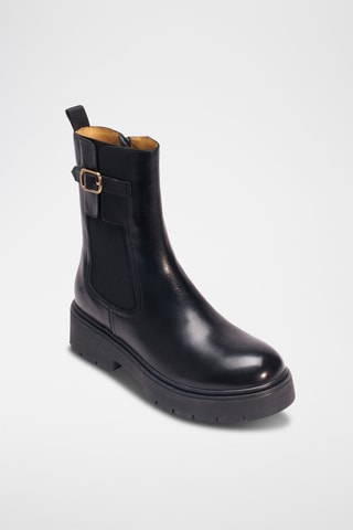 Leren Chelsea Boots - Zwart