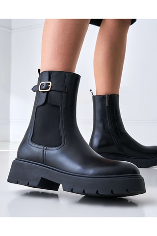 Leren Chelsea Boots - Zwart