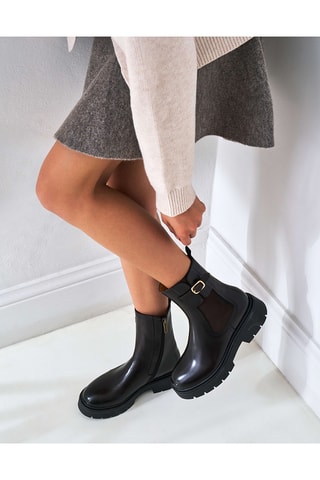 Leren Chelsea Boots - Bruin