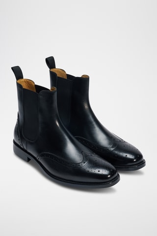 Leren Chelsea Boots - Zwart