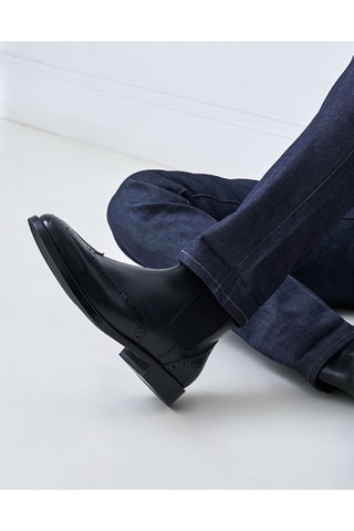Leren Chelsea Boots - Zwart