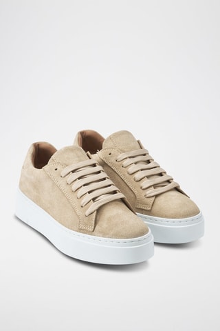 Nubuck Sneakers Regular - Beige